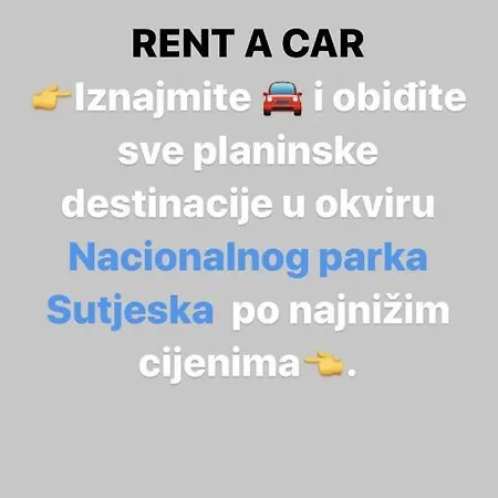 Apartment Kosuta Tjentiste